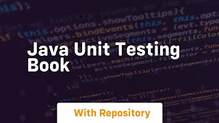 java unit testing book [upl. by Tengdin]