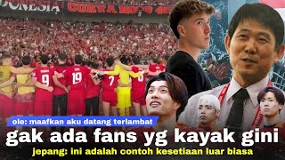 Ole Gregetan di Tribun quotHarusnya Sejak Lama Pasti Bisa Bantuquot Jepang Salut Fans Indo Sesetia Itu [upl. by Wixted]