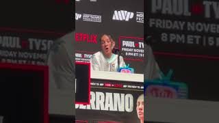 Amanda Serrano on going up in weight to face Katie Taylor [upl. by Syxela404]