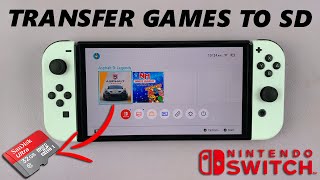 Nintendo Switch How To Transfer Games From System Memory To SD Card [upl. by Esenej121]