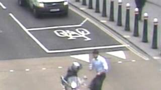 CCTV of moped riders snatching mobile phone from victim’s hand [upl. by Taveda985]