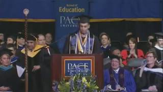 Jordan Gonsalves  Pace University Commencement Speech 2017 [upl. by Montgomery]