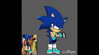 Drawing Malachi the hedgehog from Malimations sonic drawing OC [upl. by Caralie251]