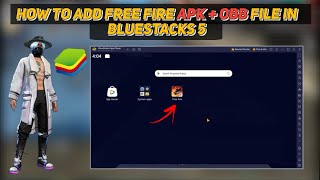 How To Add Free Fire New Update Apk  Obb File In Bluestacks 5 2024 [upl. by Delorenzo]