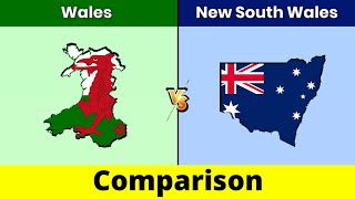 Wales vs New South Wales  New South Wales vs Wales  Wales  NSW  Comparison  Data Duck 2o [upl. by Ileane]