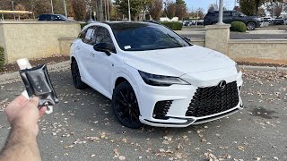 2024 Lexus RX500h F Sport Start Up Test Drive Walkaround POV and Review [upl. by Asiram]