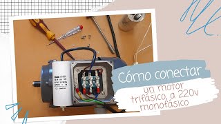 COMO CONECTAR UN MOTOR TRIFASICO A 220V MONOFASICO [upl. by Favian]