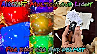 Aircraft light for bike helmet  How to fix Aircraft light in Helmet [upl. by Woodrow]