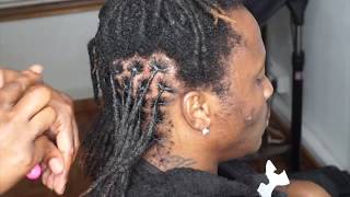 Learn How To • Interlock Dreadlocks Using A Crochet Needle • Loc Maintenance Tutorial [upl. by Deryl423]