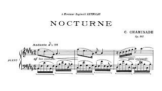 Cecile Chaminade  Nocturne in B major Op 165 audio  sheet music [upl. by Durstin]