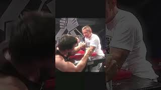 Devon Larratt vs Oleg Zhoh💀💀 armwrestling devonlarratt viralvideo [upl. by Lamdin]