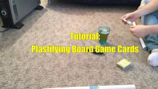 Tutorial Plastifying Board Game Cards [upl. by Samp]