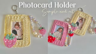 🍓How To Crochet Photocard Holder💛 [upl. by Podvin371]