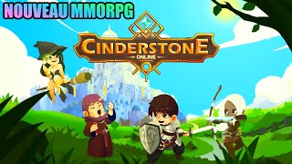 CINDERSTONE ONLINE  Gameplay découverte NOUVEAU MMORPG PC  Open Beta [upl. by Golter]