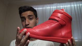 Maison Martin Margiela Future High Red On Foot Review and Unboxing [upl. by Jehial]