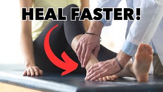 Help Your Sprained Ankle Heal Quicker Physical Therapy Technique [upl. by Eyaf]