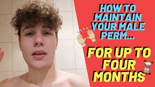 HOW TO MAINTAIN YOUR MALE PERM FOR 4 MONTHS  VLOG [upl. by Nylear826]