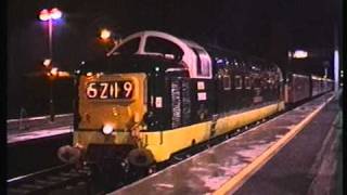 Deltic D9000 Royal Scots Grey and class 47 47758 at Stevenage 22nd December 1996 [upl. by Septima995]