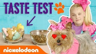 JoJo Siwa Treats BowBow to Doggie Treat Taste Test 🐾🍦  Nick [upl. by Roeser]