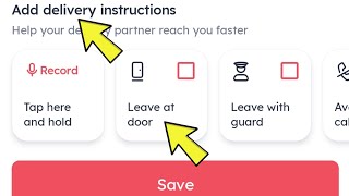 how to set delivery instructions in Zomato app  Add delivery instruction Zomato Mein Kya Hai [upl. by Yejus]