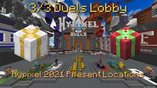 2021 ALL PRESENT LOCATIONS IN DUELS LOBBY 33 Hypixel Duels Lobby Quest [upl. by Veron]