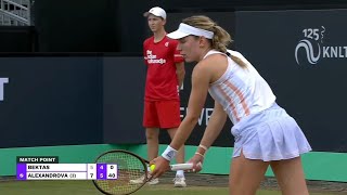 Ekaterina Alexandrova 12 Aces Hertogenbosch Libema Open 2024 [upl. by Ettezil727]