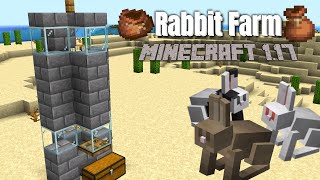 MINECRAFT RABBIT FARM  Get Rabbit Hide in Minecraft Survival  Bundle Farm Minecraft 117  EASY [upl. by Maighdlin164]