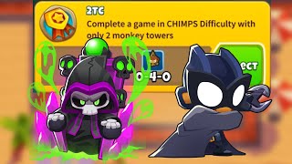 2 TOWER CHIMPS  Fast amp Simple Bloons TD 6 [upl. by Ahsoym]