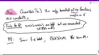 Section 55 Liouvilles Theorem and Proof [upl. by Novahc233]