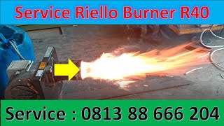 Cara Service Burner Riello R40 Tidak Mau Menyala☎️✔081388666204🔥 [upl. by Barkley498]