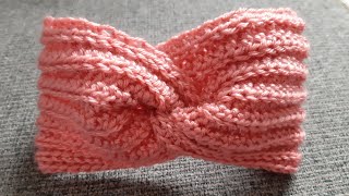 Crochet Twisted HeadbandEar warmer [upl. by Aralomo555]