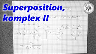 Komplexe Wechselstromrechnung Superposition 24  Teilstrom IC1 [upl. by Ardnaxela]