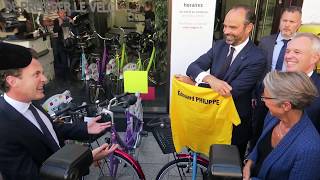 Annonce du plan vélo national à Angers par le premier ministre Edouard Philippe [upl. by Yonatan116]