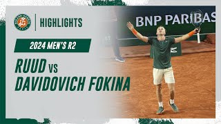 Ruud vs Davidovich Fokina Round 2 Highlights  RolandGarros 2024 [upl. by Nelehyram402]