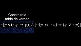 Tablas de verdad Lógica Proposicional propiedades disyunción conjunción implicación [upl. by Ahsiugal]