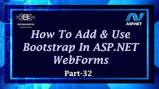 32  How To Add And Use Bootstrap In ASPNET Web Forms  Learn ASPNET  Web Forms HindiUrdu [upl. by Ahsinod342]