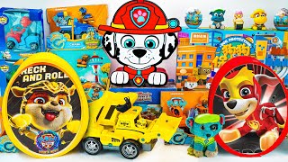 Paw Patrol Collection Unboxing Review  Marshall Mighty Pups Eggs Rubble Mighty Pups Eggs  ASMR [upl. by Mossman]