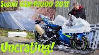 2017 Suzuki GSXR1000 Uncrating [upl. by Hendrickson940]