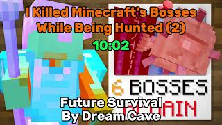 Hissy Uses Future Survival By Dream Cave  Minecraft Boss Manhunt 2 [upl. by Llennej]