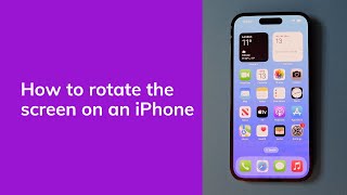 How To Rotate an iPhone Screen [upl. by Yelknirb271]