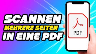 Scannen mehrerer Seiten in eine PDF Datei EINFACH [upl. by Ellenaj266]