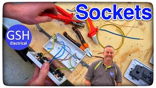 How To Terminate Connect Up a Twin Socket Outlet BS 1363 How to Wire a Double Socket [upl. by Nadual126]