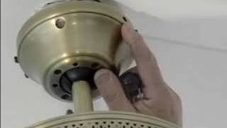 How to Install a Ceiling Fan  Mounting The Fan Motor To The Ceiling [upl. by Kyte]