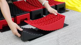 Heavy Duty Caravan RV Wheel Chock Leveling Blocks [upl. by Evilo]