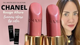 NEW CHANEL BEAUTY  CHANEL LIPSTICK SWATCHES [upl. by Merri]