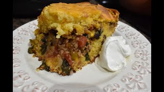 STUFFED MEXICAN CORNBREAD QUICK WEEKNIGHT DINNER [upl. by Nakeber]