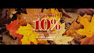 Ad ottobre extra 10 di sconto dal prezzo outlet 50 [upl. by Madonia]