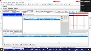 7days CalendarFinancial Period Calendars in P6Store Period PerformanceCustomise Columns amp Reports [upl. by Ahseel]