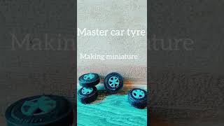 THALAPATHY VIJAY MASTER car tyre making miniature model [upl. by Evaleen]