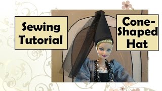 Cone Shaped Princess Hat DIY Tutorial [upl. by Akemit]